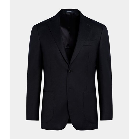 Suitsupply Mens Size 46 LONG 46L Flannel Wool Tailored Fit Havana Blazer Jacket - Picture 1 of 13